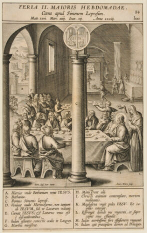 Feria II maioris hebdomadae coena apud simonem leprosum