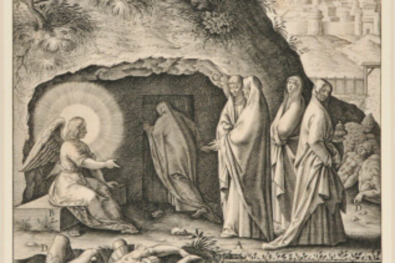 THE HOLY WOMAN AT THE EMPTY TOMB