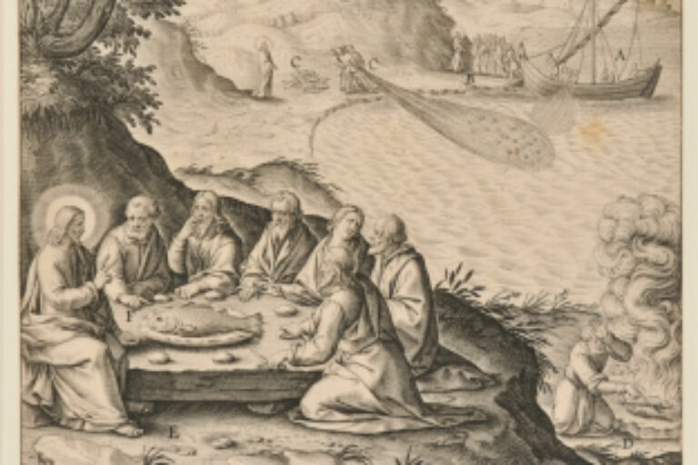 CHRIST HAVING A MEAL AT THE SEA OF TIBERIAS