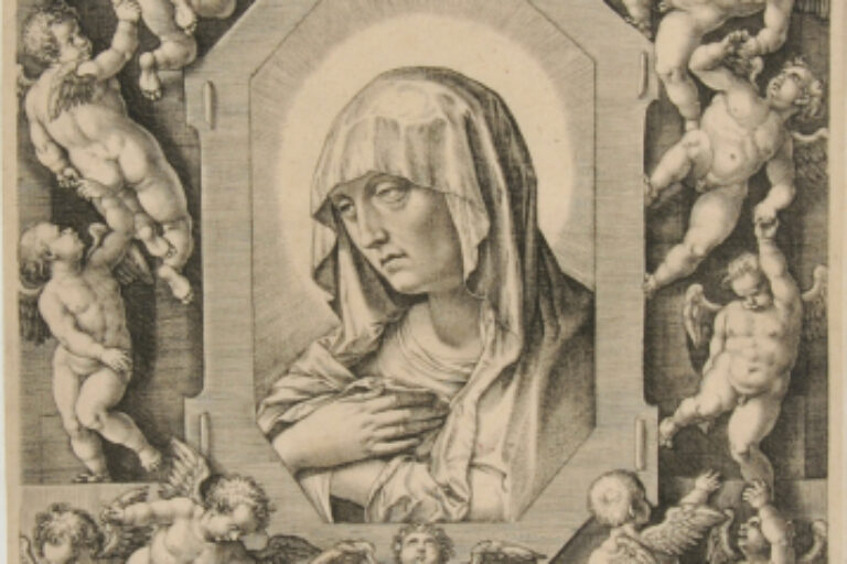 HEAD OF THE VIRGIN SURROUNDED BY ANGELS