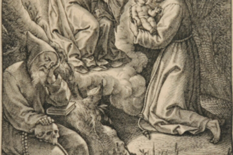 SAINT FRANCIS OF ASSISI HOLDING THE INFANT
