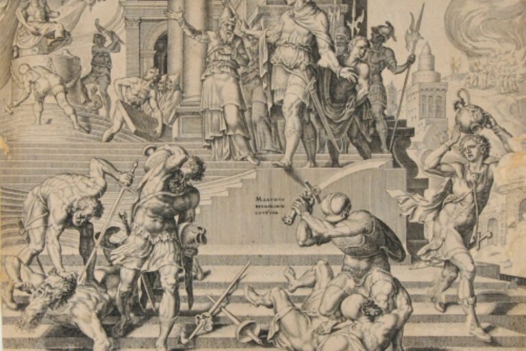 THE DESTRUCTION OF THE TEMPLE OF BAAL AND THE SLAUGHTER OF HIS PRIESTS