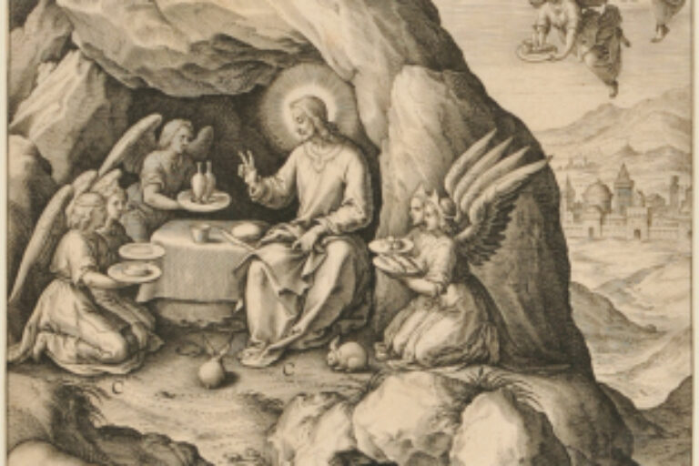 CHRIST SERVED BY ANGELS