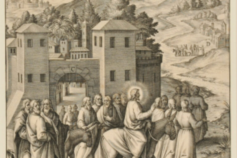 CHRIST LEAVING BETHPAGE ON AN ASS