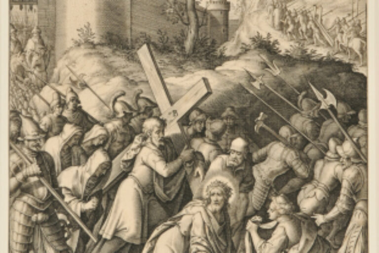 CHRIST COLLAPSING UNDER THE CROSS
