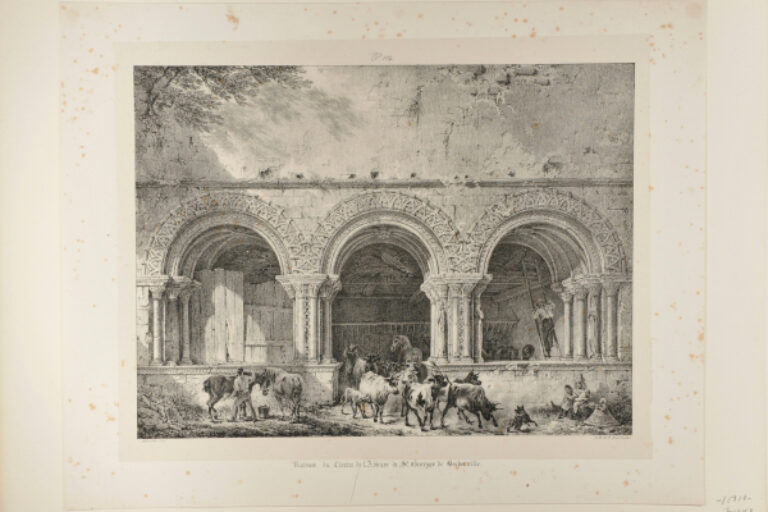 RUINES DU CLOÎTRE DE L'ABBAYE DE ST. GEORGES DE BOCHERVILLE