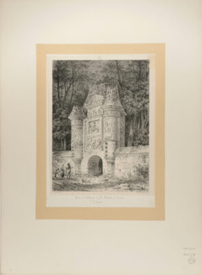 Porte de l’abbatial de St. Martin d’Auchi à Aumale