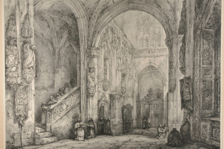 ABBAYE DE ST. RIQUIER, ESCALIER DE LA TRÉSORIE, PICARDIE