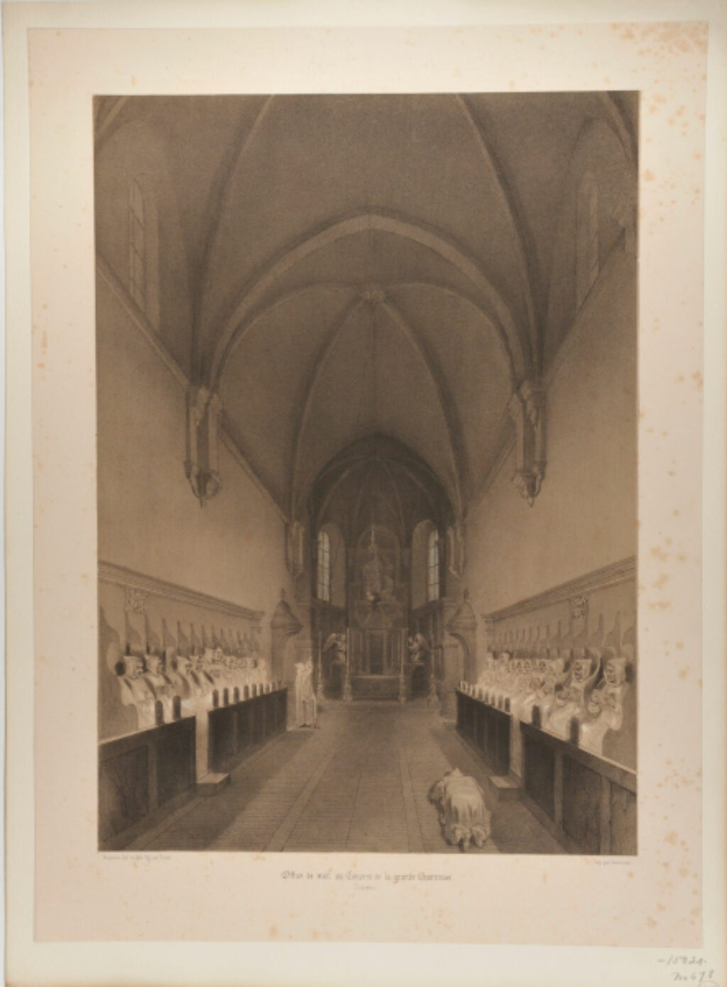 Office de nuit au couvent de la grande Chartreuse, Dauphiné