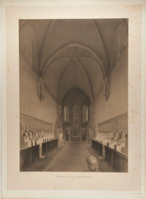 Office de nuit au couvent de la grande Chartreuse, Dauphiné