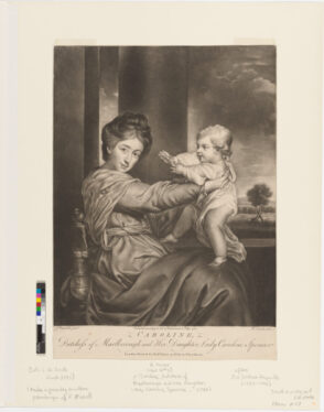 Caroline, Dutchess of Marlborough and Her Daughter, Lady Caroline Spencer