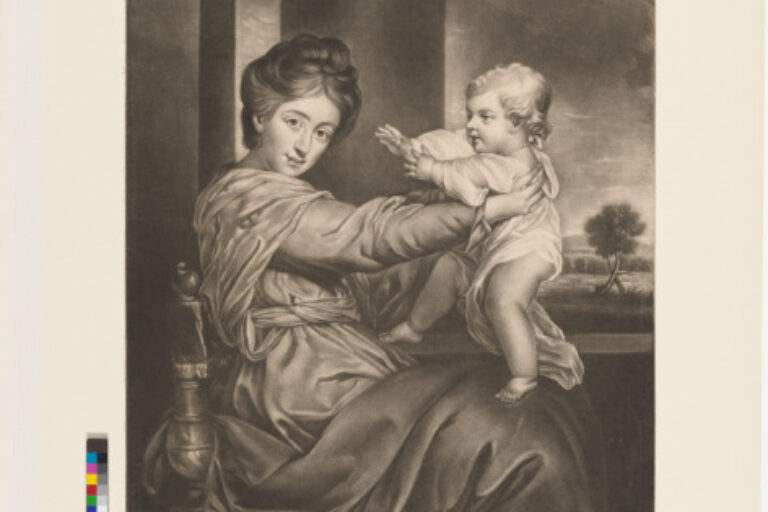 CAROLINE, DUTCHESS OF MARLBOROUGH AND HER DAUGHTER, LADY CAROLINE SPENCER
