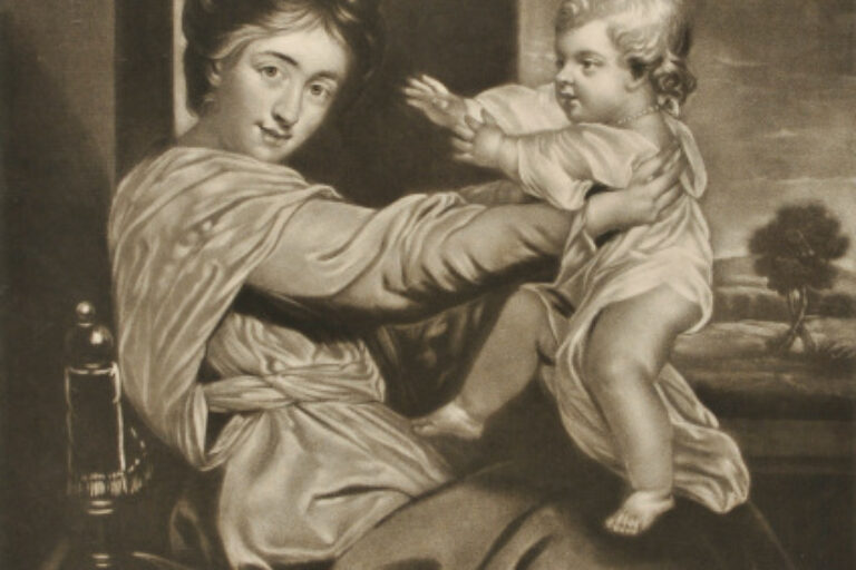 CAROLINE, DUTCHESS OF MARLBOROUGH AND HER DAUGHTER, LADY CAROLINE SPENCER