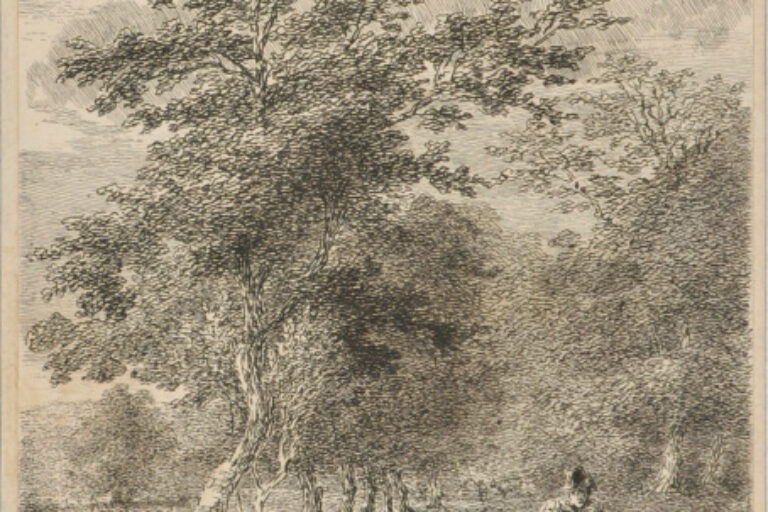 LANDSCAPE WITH SHEPHERD AND SHEEP