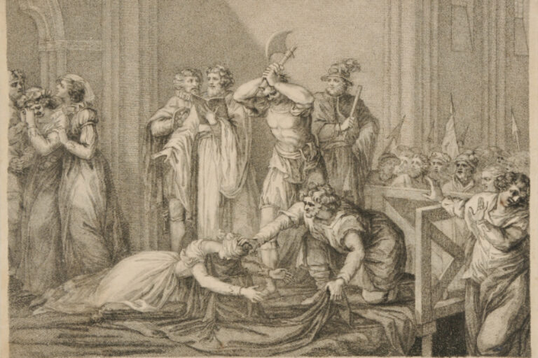 THE BEHEADING OF LADY JANE GREY