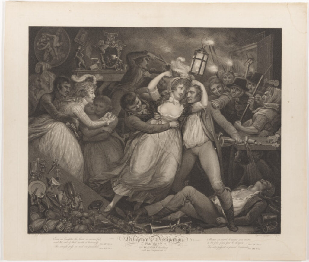 The Wanton Revelling with Her Companions