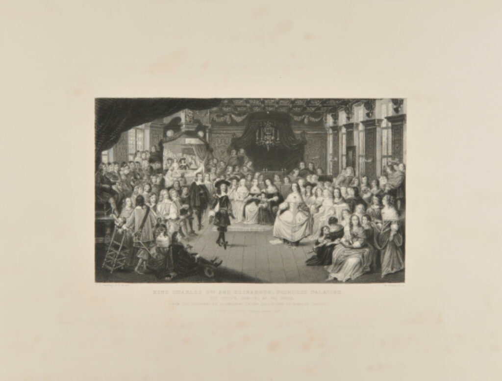 King Charles 2nd and Elizabeth, Princess Palatine, His Cousin, Dancing at The Hague