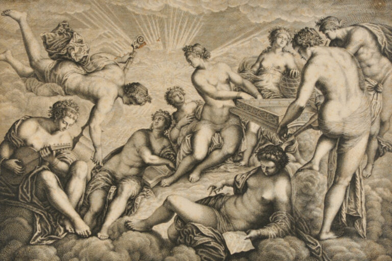 THE MUSES IN CONSORT WITH THEIR PROPER SYMBOLS