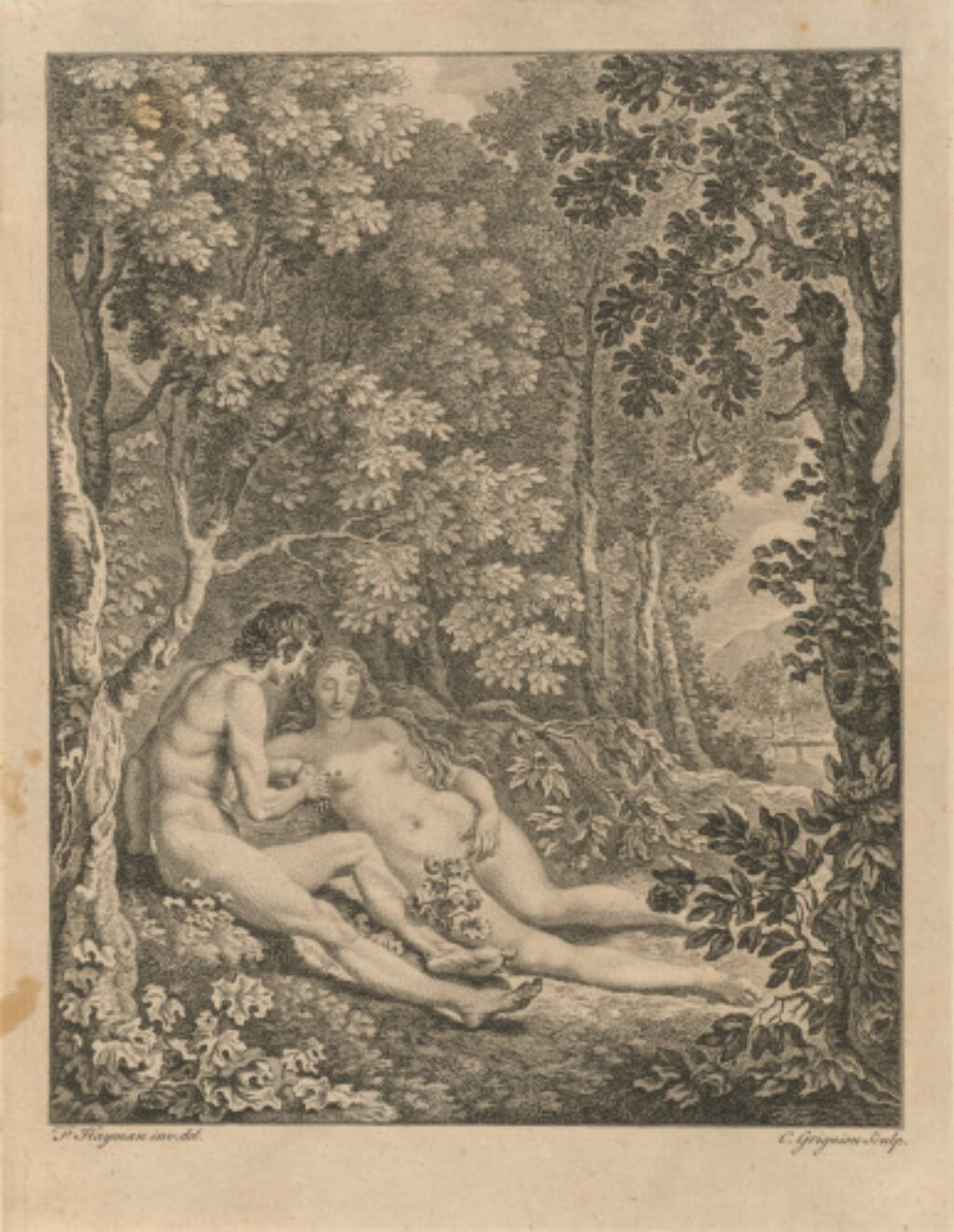 Adam and Eve in Paradise