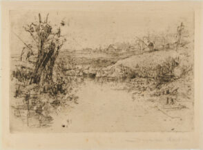 Sketch on Back of Zinc Plate