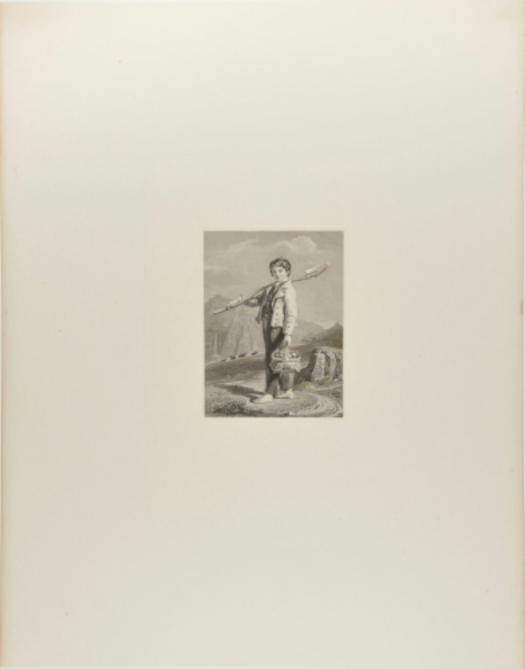 Boy with Spade over Shoulder