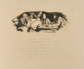 Group of Bavarian Peasants Seated About a Table