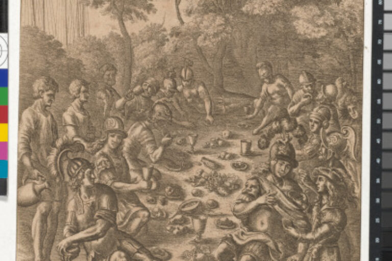 THE TROJANS' FIRST MEAL IN LATIUM