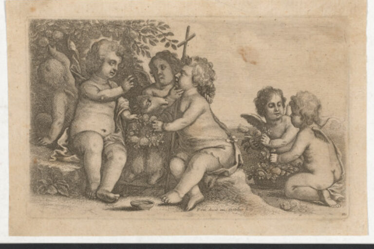 JESUS, ST. JOHN THE BAPTIST AND FOUR CHERUBS