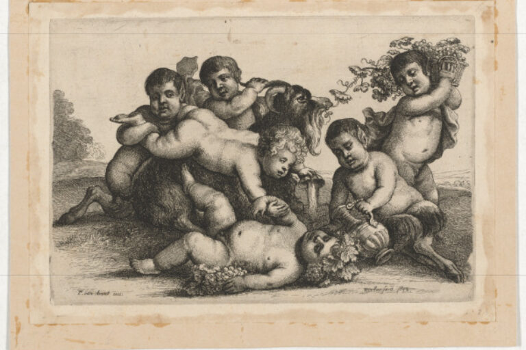 THREE BOYS, TWO SATYRS AND A GOAT