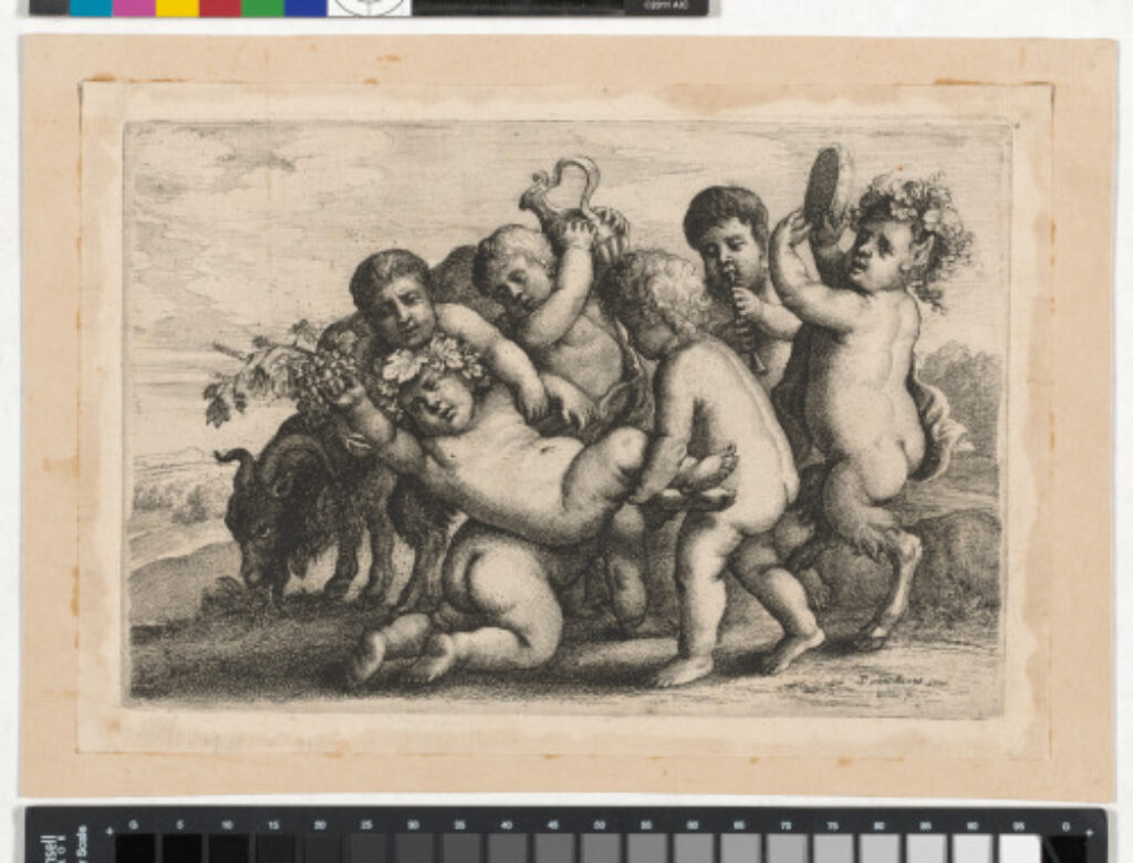 Five Boys, Two Satyrs, and a Goat