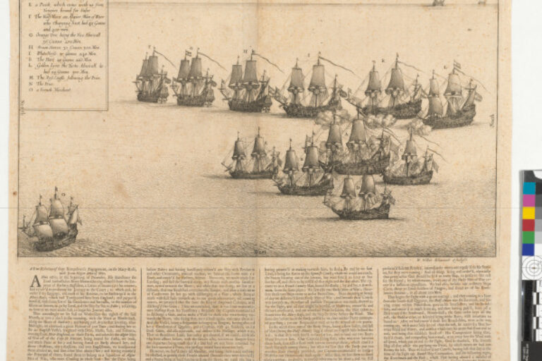 THE MARY ROSE IN A SEA BATTLE