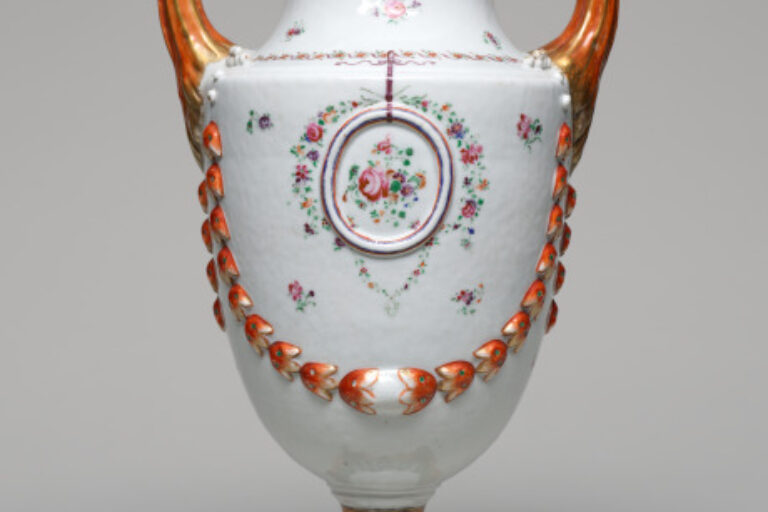 Pistol-Handled Covered Urn