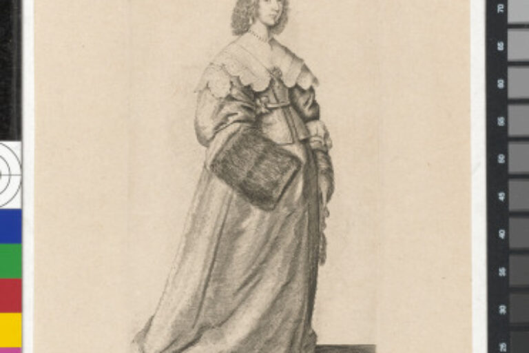 LADY WITH A FUR MUFF ON RIGHT HAND