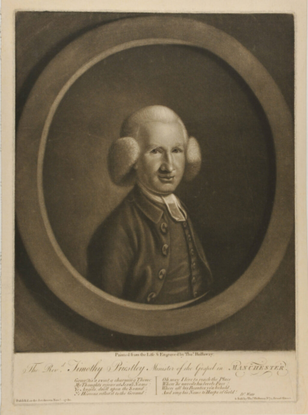 The Rev. Timothy Priestley, Minister of the Gospel in Manchester