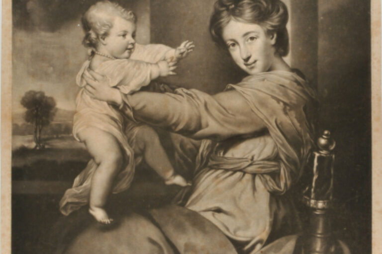 CAROLINE, DUTCHESS OF MARLBOROUGH, WITH LADY CAROLINE SPENCER, HER DAUGHTER