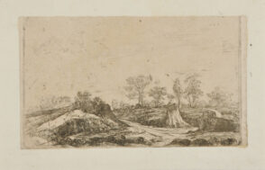 Landscape, with Hillock to Left of Road