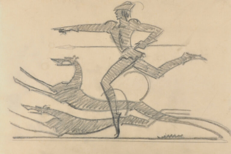 MESSENGER WITH GREYHOUNDS