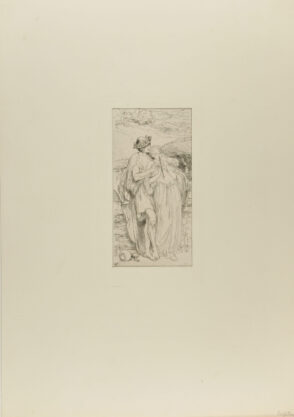 Youth Teaching a Young Girl to Play on the Pan Pipes