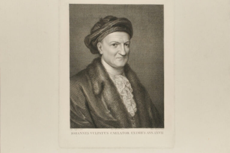 JOHANNES VULPATUS CAELATOR EXIMIUS ANN.LXVII