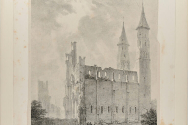 RUINES DE L'ABBAYE DE JUMIÈGES, COTÉ DU NORD
