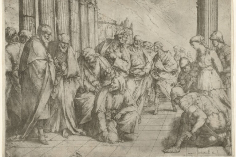 CHRIST AND THE WOMAN TAKEN IN ADULTERY