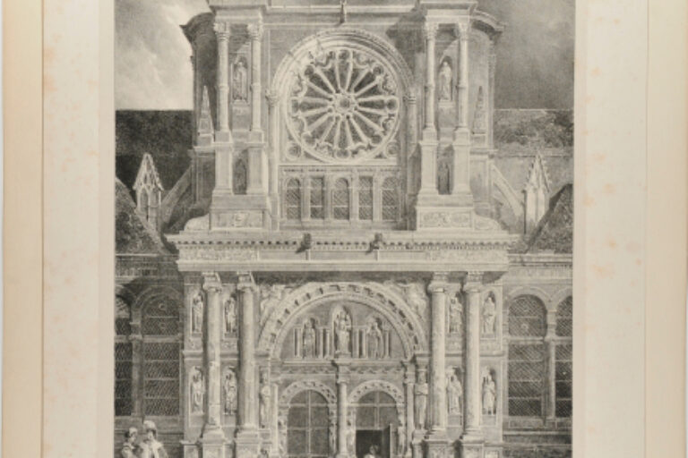 PORTAIL LATERAL DE L'EGLISE DE ST. CLOTHILDE, CÔTÉ DU NORD, AU GRAND ANDELI