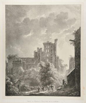 Ruinés du Château de Tancarville coté de la Forest