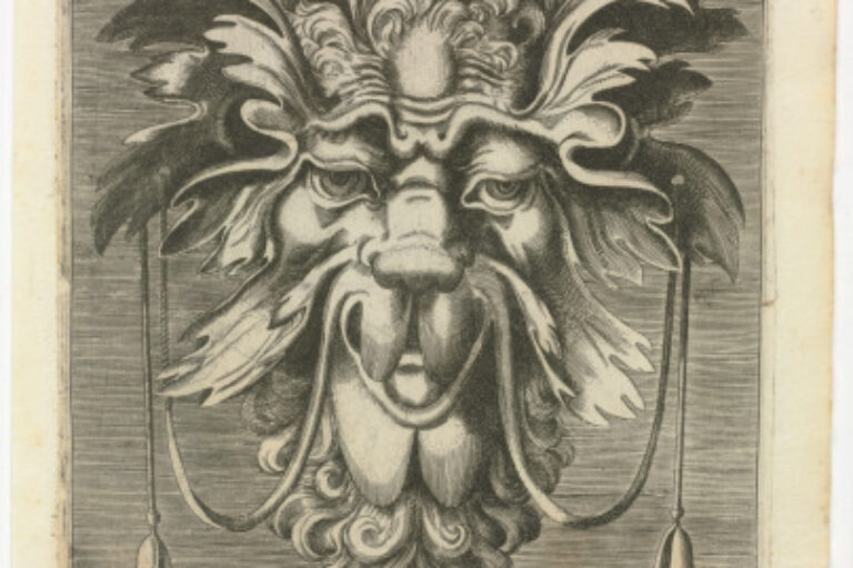 PLATE FROM THE SERIES "BOOK OF VARIOUS MASKS FOR PAINTERS, SCULPTORS, AND INGENIOUS MEN"