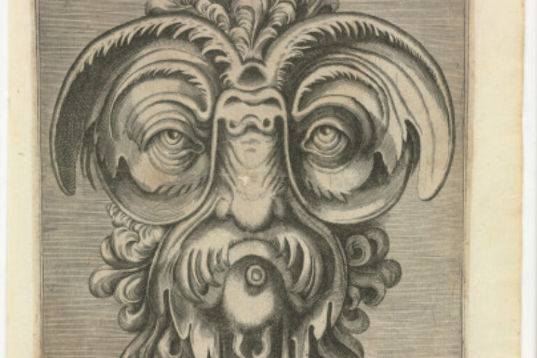 PLATE FROM THE SERIES "BOOK OF VARIOUS MASKS FOR PAINTERS, SCULPTORS, AND INGENIOUS MEN"