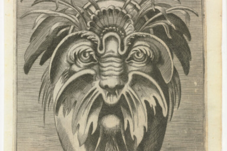 PLATE FROM THE SERIES "BOOK OF VARIOUS MASKS FOR PAINTERS, SCULPTORS, AND INGENIOUS MEN"
