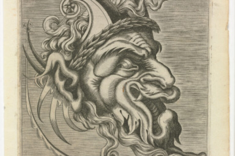 PLATE FROM THE SERIES "BOOK OF VARIOUS MASKS FOR PAINTERS, SCULPTORS, AND INGENIOUS MEN"