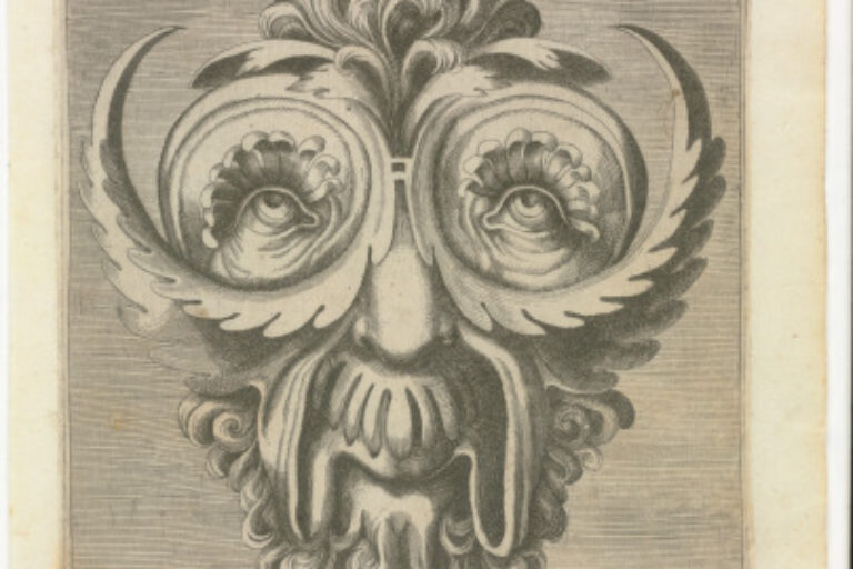 PLATE FROM THE SERIES "BOOK OF VARIOUS MASKS FOR PAINTERS, SCULPTORS, AND INGENIOUS MEN"