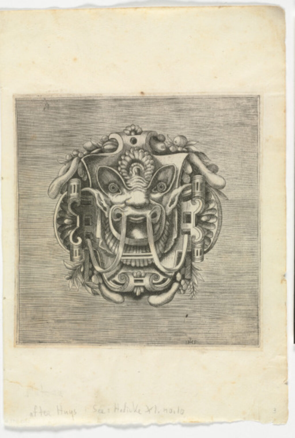 Plate from the series “Libro di variate mascare quale servono a pittori, scultori, et ahvomini ingeniosi”