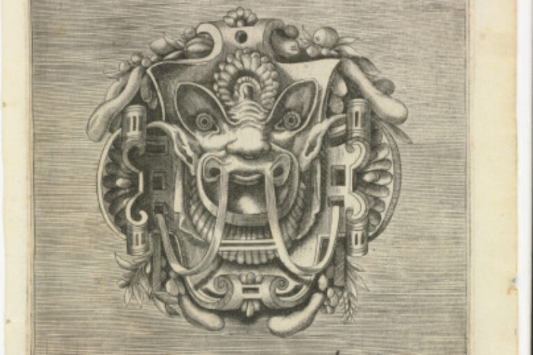 PLATE FROM THE SERIES "BOOK OF VARIOUS MASKS FOR PAINTERS, SCULPTORS, AND INGENIOUS MEN"